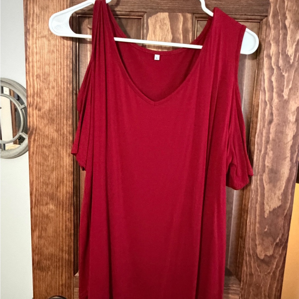 Elegant Red Women's Top
